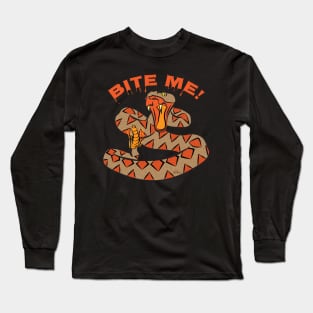 Bite Me Rattlesnake Long Sleeve T-Shirt